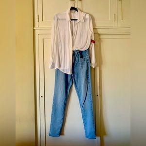 RACHEL ZOE White Blouse (L)